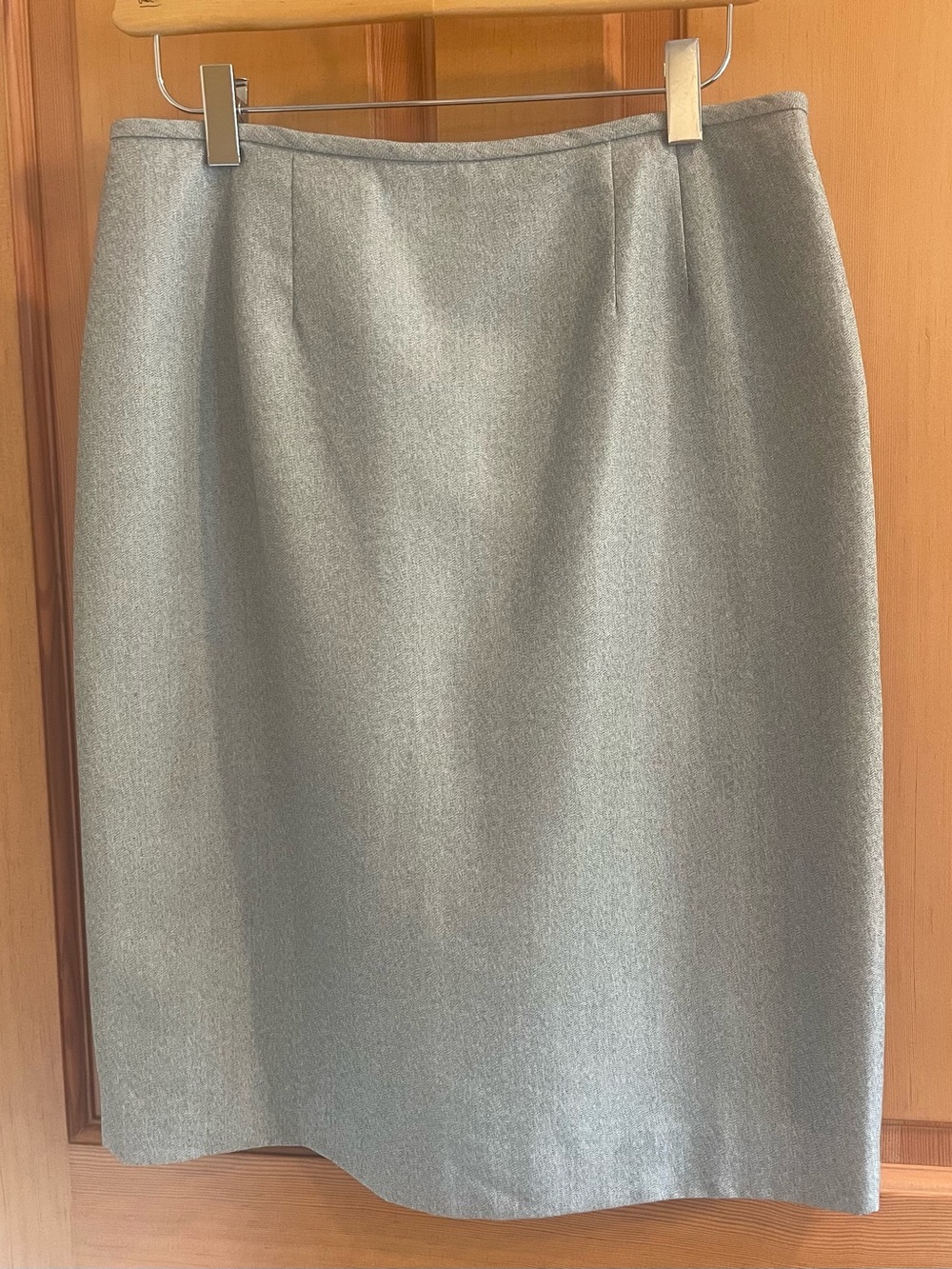 Heather Grey Lined Pencil Suit Skirt Sz 10